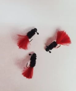 Weaver's Tackle Store Mini Jigs Black With Red Tail Mini Jig