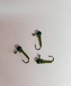 Weaver's Tackle Store Mini Jigs Army Green Thread Mini Jig