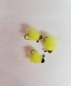 Weaver's Tackle Store Fluorescent Yellow Fur Bug Mini Jig