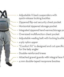 Frogg Toggs Women's Hellbender Stockingfoot Chest Waders