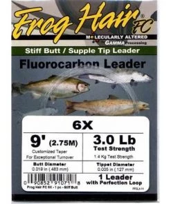 Black Knight Frog Hair Fluorocarbon Leaders