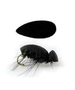 Fly Tying Supplies Wapsi Foam Bug Bodies, #10 Beetle, Black