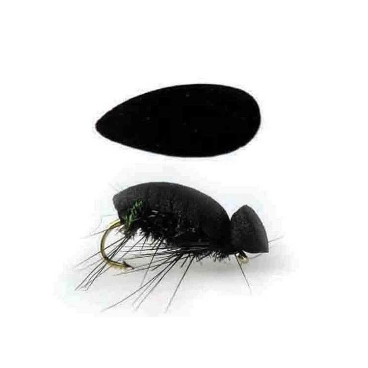 Fly Tying Supplies Wapsi Foam Bug Bodies, #10 Beetle, Black