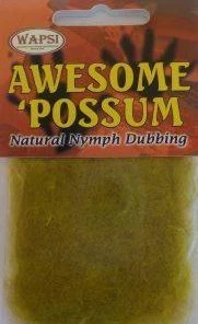 Wapsi Fly Tying Supplies Awesome Possum Natural Nymph Dubbing