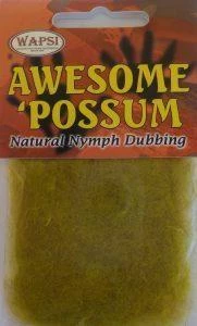 Wapsi Fly Tying Supplies Awesome Possum Natural Nymph Dubbing