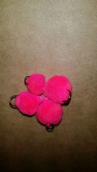 Weaver's Tackle Store Cerise Glo Ball Mini Jig