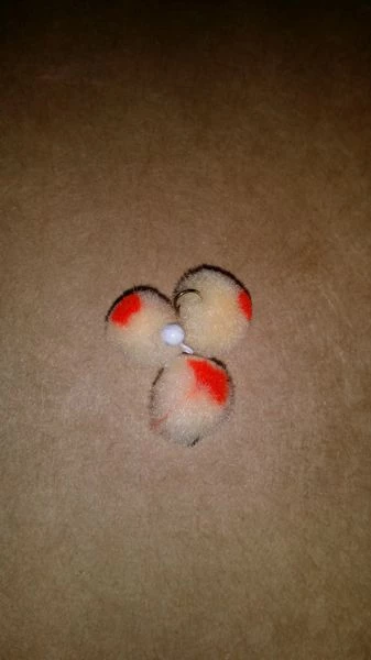 Weaver's Tackle Store Egg With Red Dot Glo Ball Mini Jig