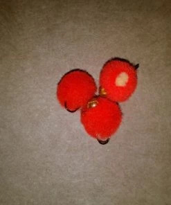 Weaver's Tackle Store Glo Ball Mini Jigs Flame With Cheese Dot Glo Ball Mini Jig