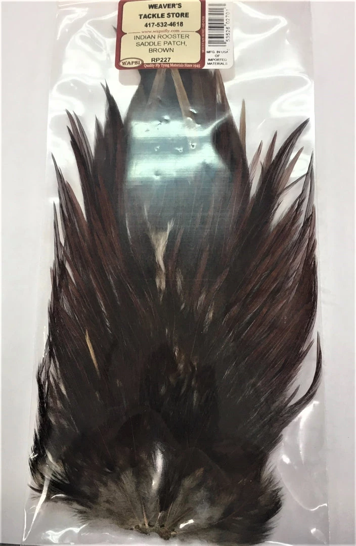 Fly Tying Supplies Wapsi Indian Rooster Saddle Patch