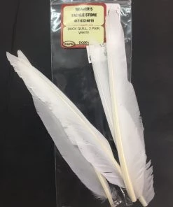 Wapsi Duck Quill, 2 Pair, White
