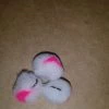 Weaver's Tackle Store White With Cerise Dot Glo Ball Mini Jig Glo Ball Mini Jigs