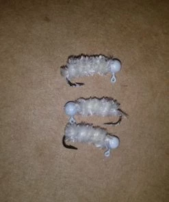 Weaver's Tackle Store White Grub Mini Jig Mini Jigs