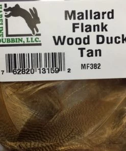 Hareline Dubbin Mallard Flank Wood Duck Tan