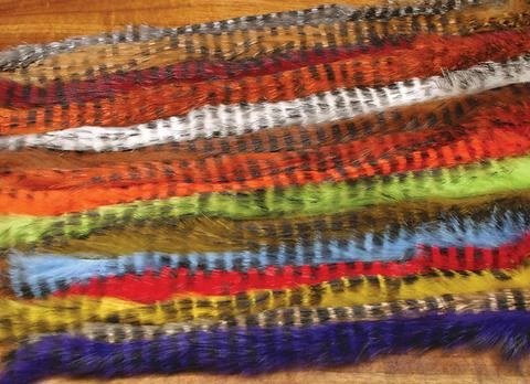 Fly Tying Supplies Hareline Dubbin Tiger And Black Barred Rabbit Strips