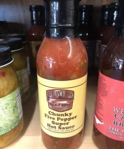 Weaver's Tackle Store Chunky Five Pepper Super Hot Sauce