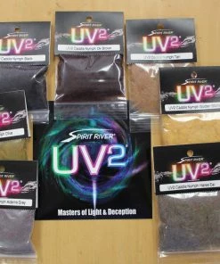 Hareline Dubbin Spirit River UV2 Dubbing And UV2 Dubbing Enhancers