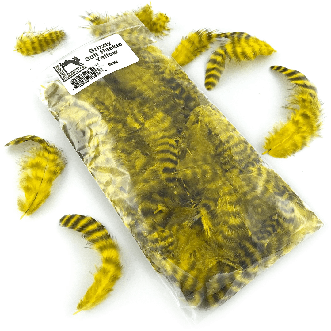 Hareline Dubbin Grizzly Soft Hackle Fly Tying Supplies